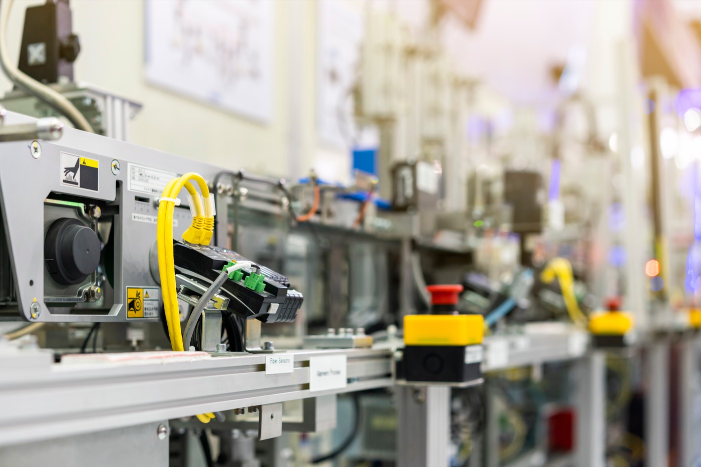 Controllers on a production line