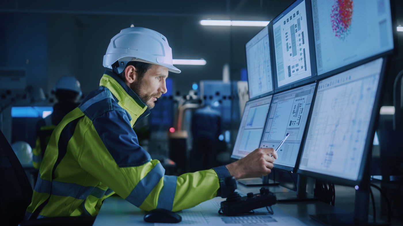 Operator at a generation control desk