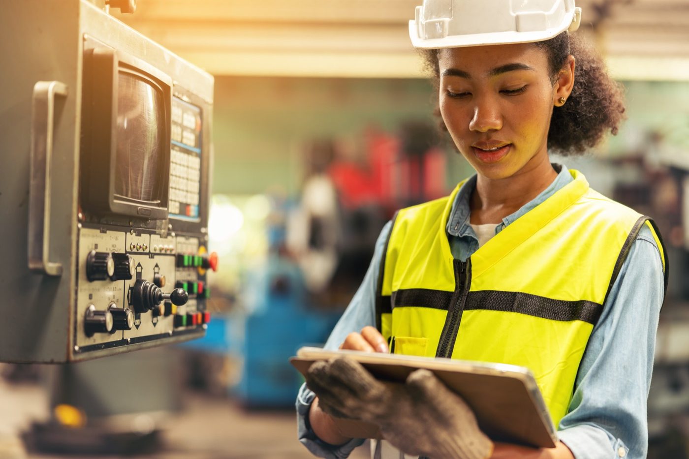Process engineer at a control-room workstation